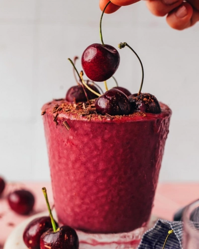 NEW! Chocolate Cherry Protein Shake!