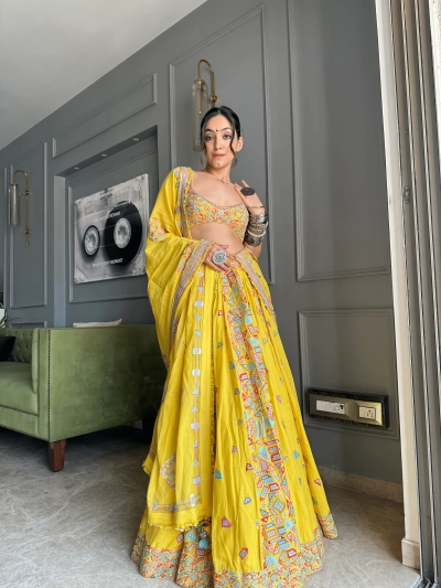 Daizy in Sunshine Twirl Lehenga